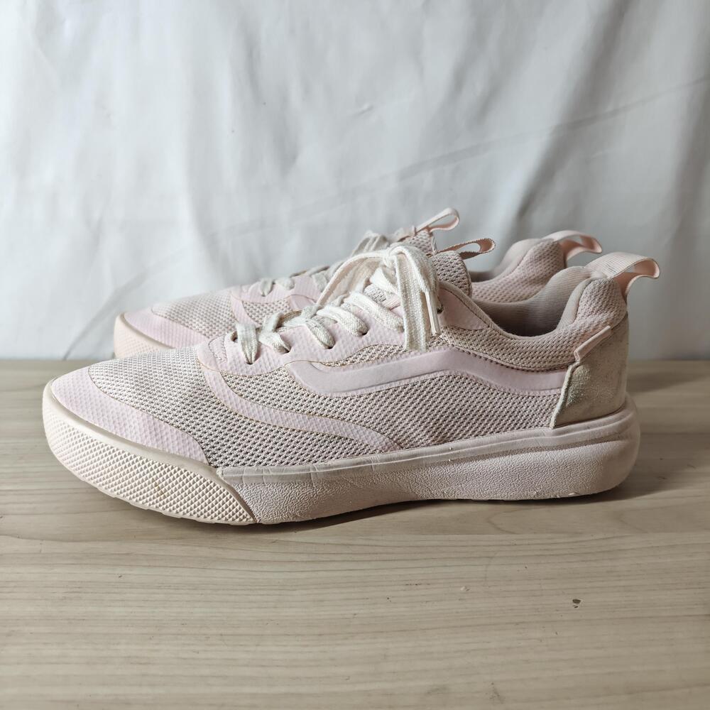Vans UltraRange Shoes Womens Size 9.5 Pink Mesh Low Top Casual Sneakers